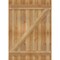 Ekena Millwork Joined Board-n-Batten Shutters w/Z-Bar, Rough Sawn Western Red Cedar, 32 1/4W x 45H, PR RBJ06Z32X045RWR - alternate 5